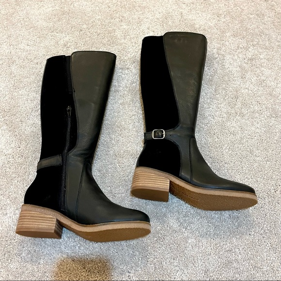 NWT Lucky Brand Timinii Leather Knee High Round Toe Riding Boots - Picture 6 of 16